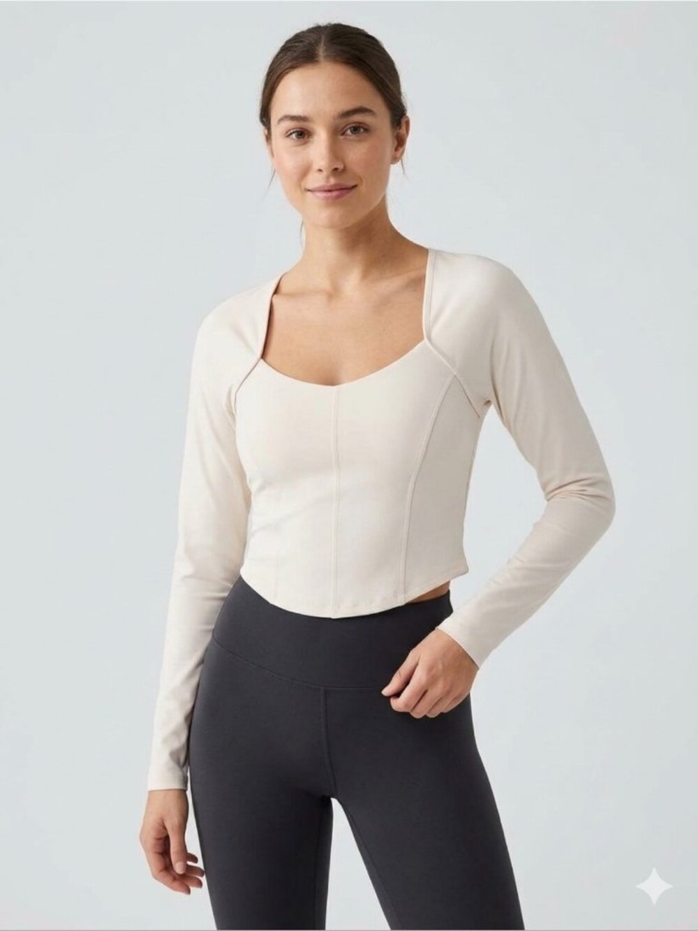 All in Motion Women's Everyday Soft Cropped Long Sleeve Top Size XL